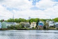 Homes in Quinnipiac River Park in New Haven Connecticut Royalty Free Stock Photo