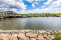 Homes in Quinnipiac River Park in New Haven Connecticut Royalty Free Stock Photo