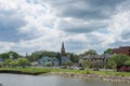 Homes in Quinnipia c River Park in New Haven Connecticut Royalty Free Stock Photo