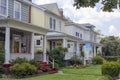 Homes on residential neighborhood block