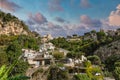 Homes up Hillside in Positano Italy Royalty Free Stock Photo