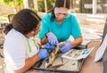 Homeschool Shark Dissection Project For Biology Class Royalty Free Stock Photo