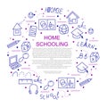 Homeschooling education concept. Royalty Free Stock Photo