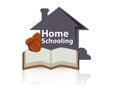 Homeschooling. Vector illustration decorative design