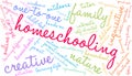 Homeschooling Word Cloud Royalty Free Stock Photo
