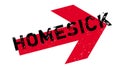 Homesick rubber stamp Royalty Free Stock Photo