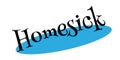 Homesick rubber stamp Royalty Free Stock Photo