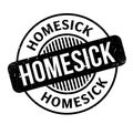 Homesick rubber stamp Royalty Free Stock Photo