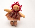 Homespun Red Checkered Raggedy Ann Doll Royalty Free Stock Photo