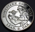 1988 Homestake Gold Mine Silver Round