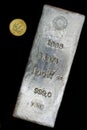 1985 Homestake Mining Company 100.97 troy ounce silver bullion bar