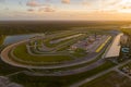 Beautiful sunset over Homestead Miami Speedway