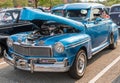 Homestead, Pennsylvania, USA July 21, 2021 A blue 1946 Mercury Coupe Streetrod