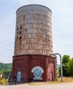 Homestead, Pennsylvania, USA 7/5/20 The Water Tower at the site where the Battle of Homestead took place in 1892