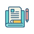 Homework Icon for Education Royalty Free Stock Photo