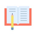Homework icon vector image. Royalty Free Stock Photo
