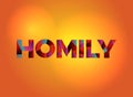 Homily Theme Word Art Illustration Royalty Free Stock Photo