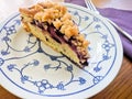 Hommade blueberry crumble cake