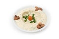 Hommos Plate - Lebanese Cuisine. Royalty Free Stock Photo
