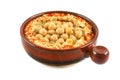 Hommus And Chickpeas Royalty Free Stock Photo