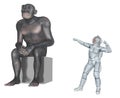 Homo habilis and female astronaut Ã¢â¬â Human evolution