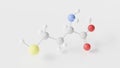 homocysteine molecule 3d, molecular structure, ball and stick model, structural chemical formula ÃÂ±-amino acid Royalty Free Stock Photo