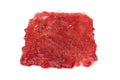 Homogeneous mass raspberry jam rectangular shape in long term, f