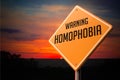 Homophobia on Warning Road Sign