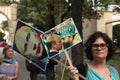 Homosexual activists protest against the Russian anti gay laws