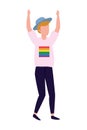 Homosexual proud cartoon Royalty Free Stock Photo