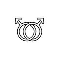 homosexuality sign icon. Element of LGBT illustration. Premium quality graphic design icon. Signs and symbols collection icon for