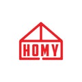 Homy shape simple decoration vector Royalty Free Stock Photo