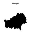 Homyel outline map Royalty Free Stock Photo