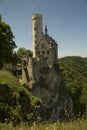 View of Lichtenstein Castle in Honau, Germany.