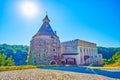 Honcharna Tower pottery tower in Kamianets-Podilskyi city, Ukraine Royalty Free Stock Photo