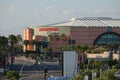 Honda Center of Anaheim, California Exterior During the Late Afternoon