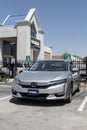 Honda Clarity Plug-In Hybrid display at a CarMax dealership. CarMax is the largest used and pre-owned car retailer in the US