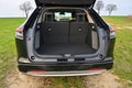 Honda HR-V hybrid with open empty trunk