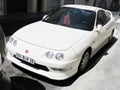 Honda integra acura Japanese sport car vintage old timer white coupe auto