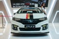 Honda Jazz in the official dealer showroom Royalty Free Stock Photo