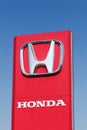 Honda logo on a panel Royalty Free Stock Photo