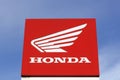 Honda logo on a panel Royalty Free Stock Photo