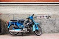 Honda motorbike parking on street in Saigon