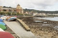 Hondarribia beach, Txingudi bay Royalty Free Stock Photo