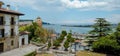 Hondarribia, Spain, and Bay of Txingudi, panoramic Royalty Free Stock Photo