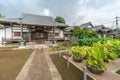 Honden (Main Hall) and gardens of Enjoin or Enjouin. Shingon sect, Toyoyama school of Buddhism temple. One of Tamagawa 88 sacred t Royalty Free Stock Photo