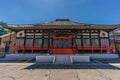 Honden Main Hall of Joan-ji temple it holds a Great Buddha Daibutsu statue. Jodo sect Buddhist temple located in Teramachi distric