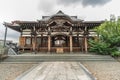 Hondo (Main Hall) of Motoyama Jiunzan Zuirinji Temple Nichiren School Buddhist temple located in Yanaka district Royalty Free Stock Photo