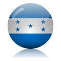 Honduran flag glass icon vector illustration