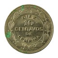 10 honduran lempira coin 1967 obverse